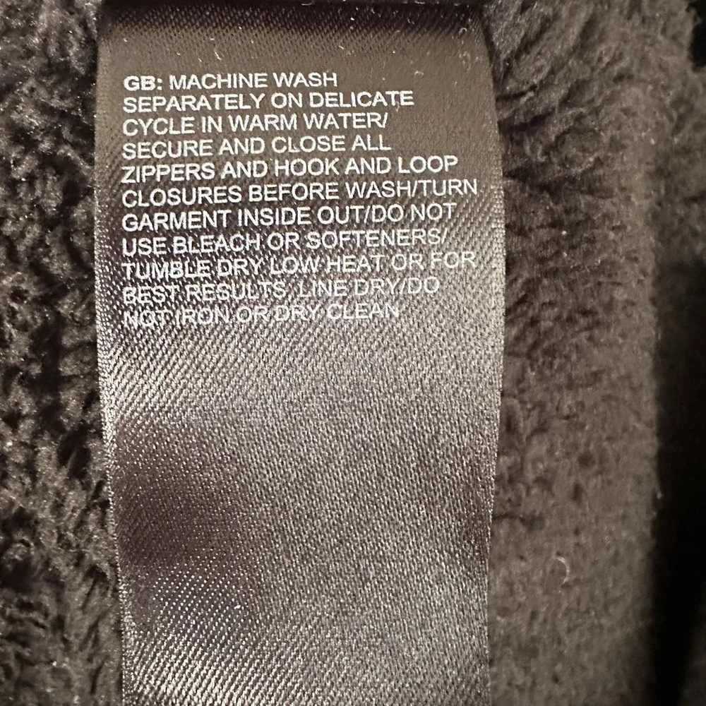 The North Face Mens Apex Chromium Thermal Black Soft Shell Jacket Small Full Zip